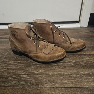 Ariat Leather Ankle Boots Size 9